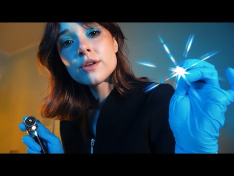 ASMR Cryostasis Exam | Typing, Sci Fi Jargon | Cranial Nerve Exam, Ear Cleaning, Spaceship Ambience🚀