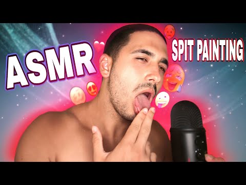 ASMR SPIT PAINTING🎨🖌️