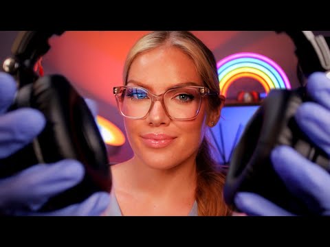 ASMR Feel this Hearing Test with your Eyes Closed | Up Close Ear to Ear Whispers to Inaudible