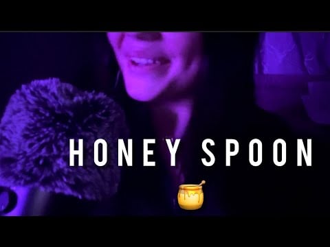 ASMR | Viral Honey Spoon Trigger 🍯🐝 [mouth sounds] 