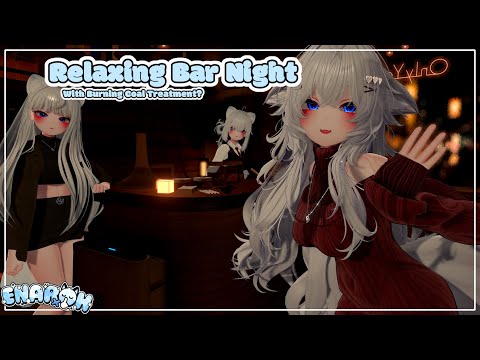 [ASMR-VRC] Relaxing Bar Night - Hot Coal, Tapping, Brushing
