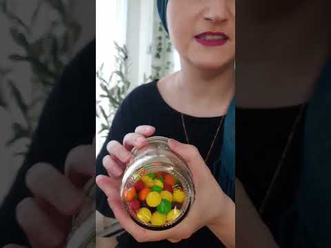 Skittles in a Jar ASMR #shorts #asmr
