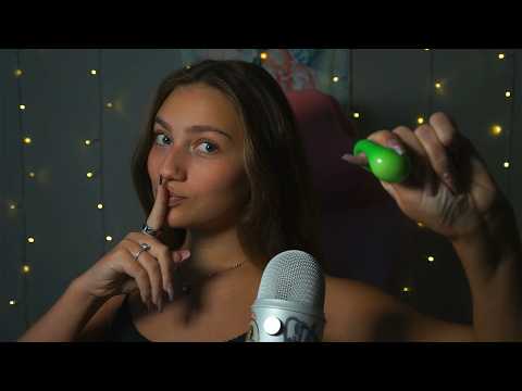 Telling you ALL my secrets 🙊😴 | Inaudible Whispering ASMR (sticky tapping + deep nail sounds)