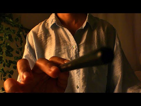 ASMR up-close lens play 🔍📷 brushing, tracing & hand movements (soft sounds)