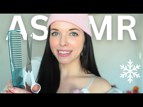 ASMR Snow Bunny Haircut on the Slopes ✂️ Salon Roleplay! ❄️