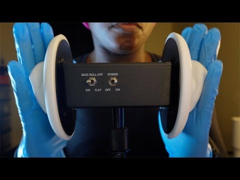 ASMR Ear Stroking Relaxation  (Latex Glove Sounds)
