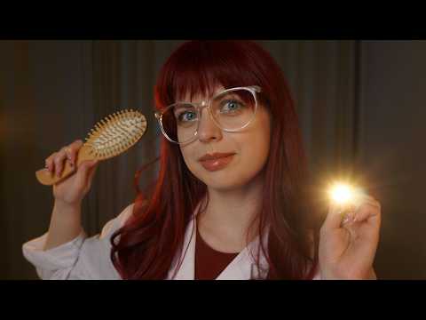 [ASMR] Relaxing Hair and Scalp Check | Medical ASMR, Latex Gloves