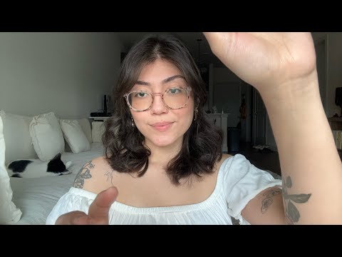 ASMR Mouth Sounds With Hand Movements/ Sounds (Wet & Dry)