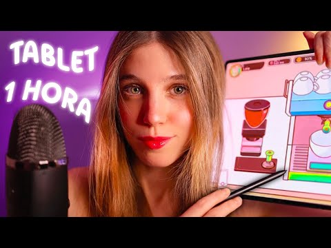 ASMR 1 HORA JUGANDO A LA TABLET para que te duermas profundamente 🌙💆🏼‍♀️