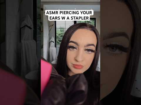[ASMR] Piercing Your Ears With A Stapler??