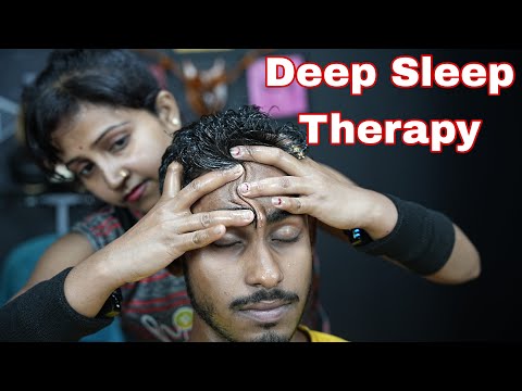 Deep Sleep Therapy By Barber Girl Chaitali | ASMR Forehead Massage & Head Scratching For Deep Sleep