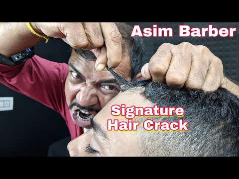 Asim Barber Signature Hair Cracking Head Massage With Neck Crack Ear Crack Nasal Bridge Crack ASMR