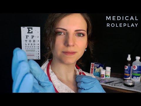 ASMR | Full Cranial Nerve Exam, Scalp Check, Eye Exam 🩺 Soft Spoken Medical Roleplay