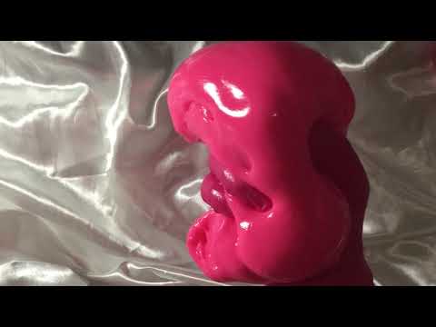 VINYL GLOVES ✋💗🤚   LAYERING 💟  PINK👅 pink👅 PINK  SLIME🧠   [[ASMR]]