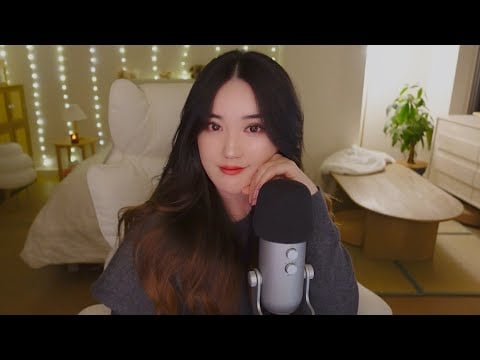 ASMR Slow Mic Scratches ❤️ (Mic Swirls, Crackling Candle, Rambles)