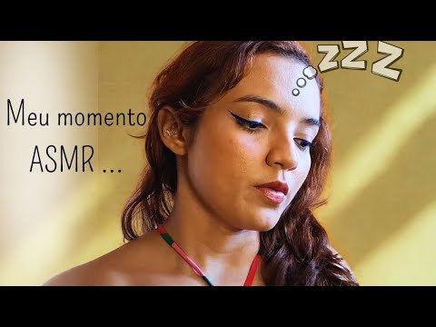 ASMR me maquiando enquanto relaxamos
