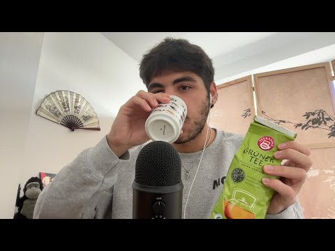 TEASMR Green Tea Time and Relaxing Facts (whispered)