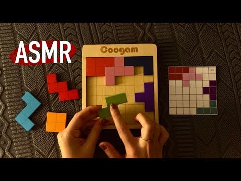 😴ASMR - Wooden Puzzle 🧩 NEW challenges - Clicky Whispers 