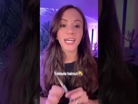 1 Minute Haircut 💇🏼‍♀️ #asmr