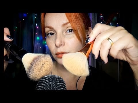 Relaxe com pincéis no microfone,  ASMR pra vc dormir bem☺️