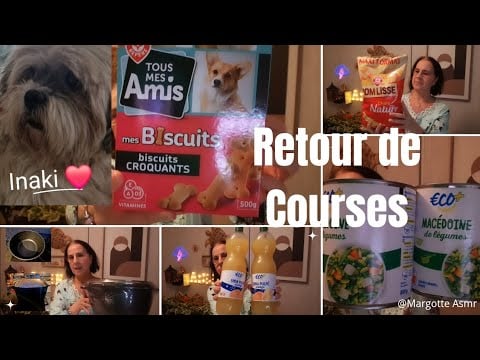 Asmr français "Retour de courses "🛒🛒🛒