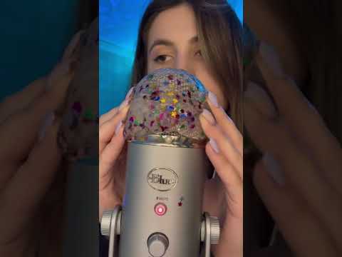 #shorts Asmr slime on microphone