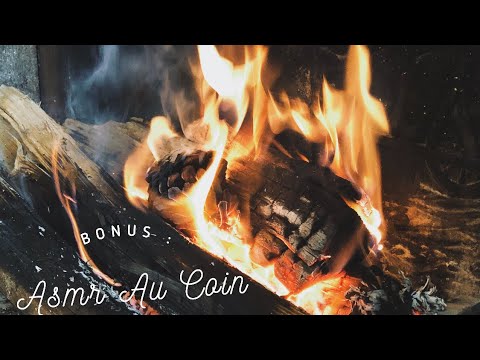 ASMR FRANCAIS ♡ Détente près du Feu (Chuchotement / Crépitement du Feu)  ♡