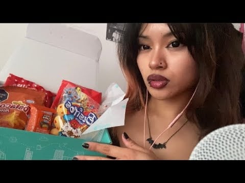 ASMR ~ trying international snacks #1🇨🇴   (ft. TryTreats)
