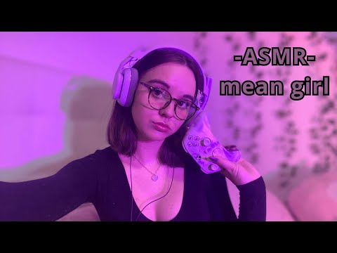 -ASMR- FACETIME and GAMING whit the MEAN GIRL (she likes you)