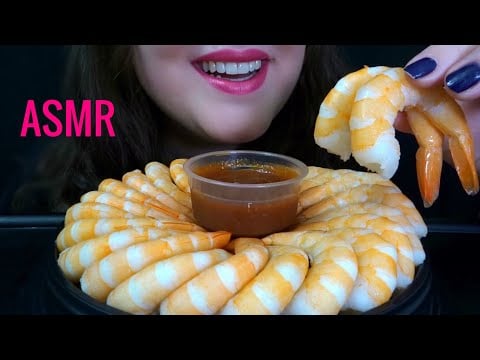 ASMR Shrimp Cocktail - SATISFYING Eating Sounds