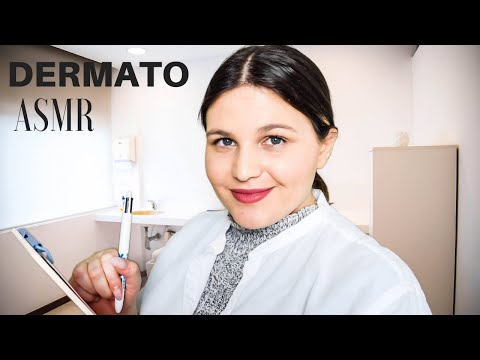 ASMR FRANÇAIS│ROLEPLAY DERMATOLOGUE 👩🏻‍⚕️(Analyse du visage + soins)