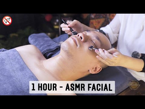 1 hour ASMR Facial w/ Gua Sha, Tools: Relax, Sleep & Rejuvenate | No Talking, Just Sleeping