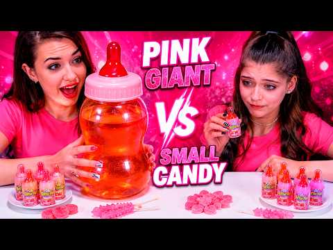 ASMR Pink Giant VS Small Candy and Love VS Hate Compilation