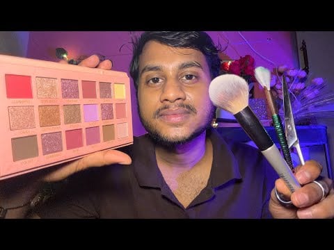 ASMR Let Me Give You a Complete Glow-Up 💄 Makeup & Haircut for Deep Sleep 😴