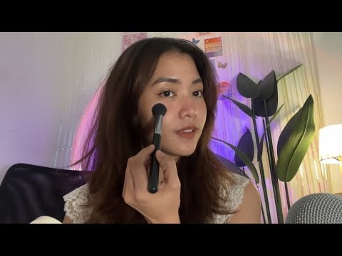 asmr - doing my makeup | chitchat grwm
