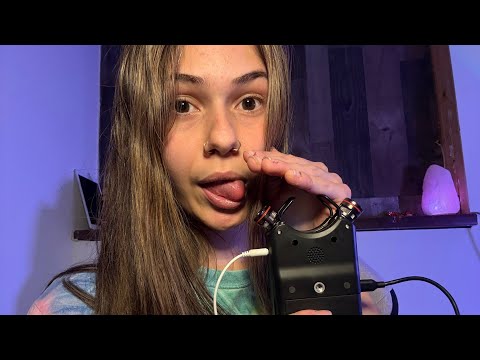 ASMR CUPPED WHISPERING WITH TASCAM🥰 (Mouth Sounds & Rambling)