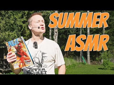 🦜 Outdoor ASMR in Finnish Nature – Summer 2002 Retro Gaming Magazine Read