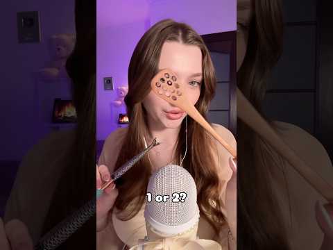1 or 2? #asmr #asmrsounds #asmrrelax #asmrtingles #asmrwhispers #asmrsleep #relax #tingles #whispers
