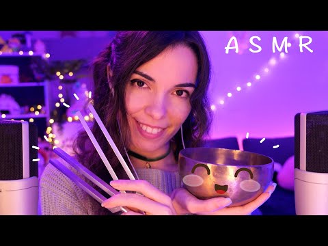 ASMR FR ~ Relaxation pour se Calmer et Dormir (5 Bols tibétains, Diapasons, Tapping, Layered Sounds)