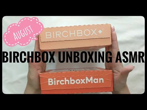 August Birchbox Unboxing ASMR