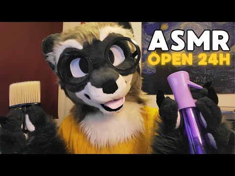 [Furry ASMR] Late Night Tingles 2! (Pets, Mouth Sounds, Sniffing, Paw Movements, Tapping, Kisses...)