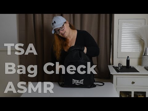 * ASMR * TSA bag check / Security bag check / Unintentional