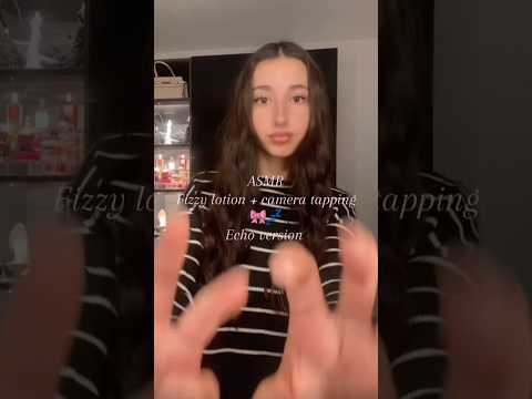 Asmr for sleep ( fizzy lotion + camera tapping ) | echo version #asmr #echo #tingles #sleep #relax