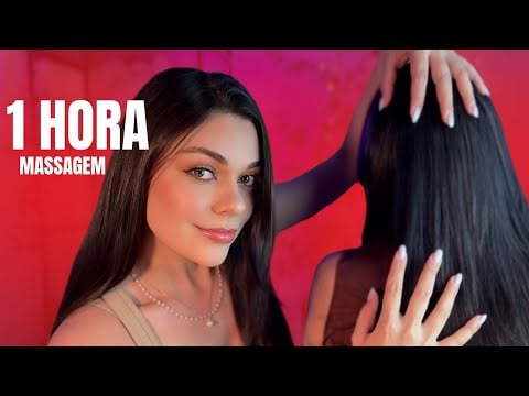 +1Hora De Massagem No Couro Cabeludo De Uma Seguidora (ASMR) 