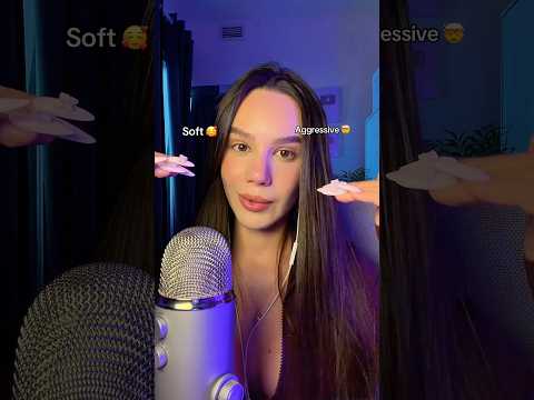 Soft VS Agressive ASMR 🥰🤯 What type is your favourite? I actually like fast triggers so tingly ☺️