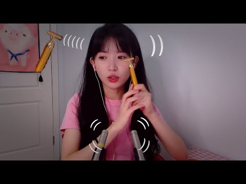 ASMR 融化大腦的振動 Intense Vibration | Ear Cleaning 木勺采耳 磨耳棍