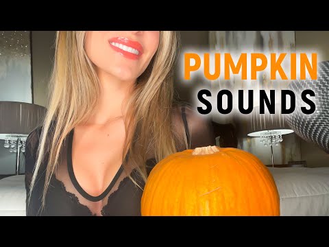 I TRIED ASMR with a Pumpkin For Halloween!