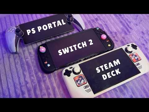 ASMR Steam Deck vs Switch 2 vs PS Portal! Which is best?!