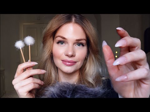 4K ASMR | Fingers brushing through your hair | Scalp exam and massage