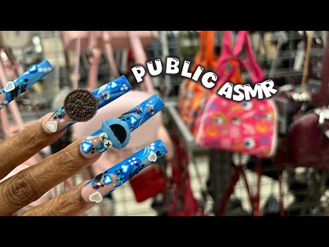 PUBLIC ASMR IN Marshall’s | Purse 👛 Tapping, Camera Scratching, Clicky Whispers & More!